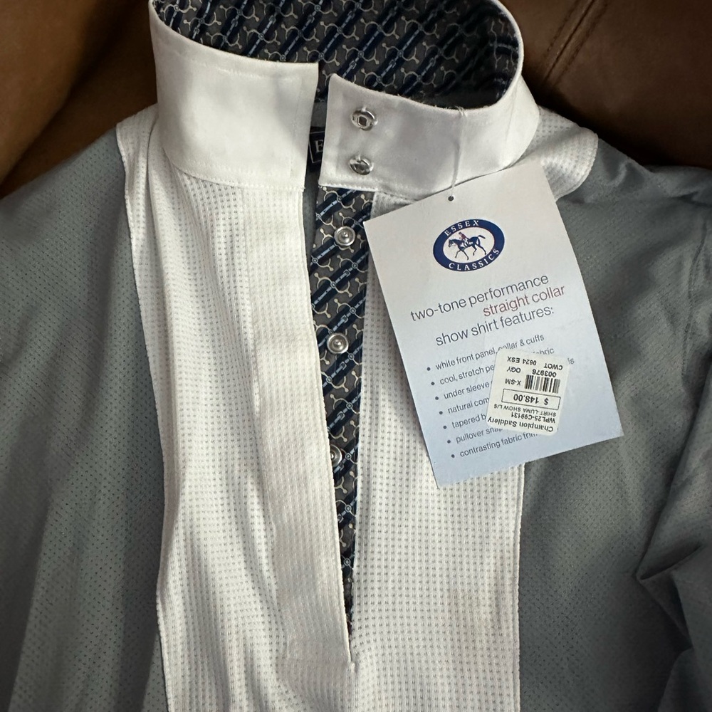 BNWT Essex Classics Two tone performance Show Shirt $148
